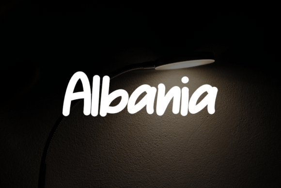 Albania Font for Crafters: A Display Typeface That Elevates Products