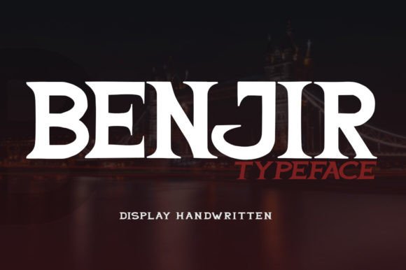 Benjir Typeface: A Display Font Built for Marketing Impact