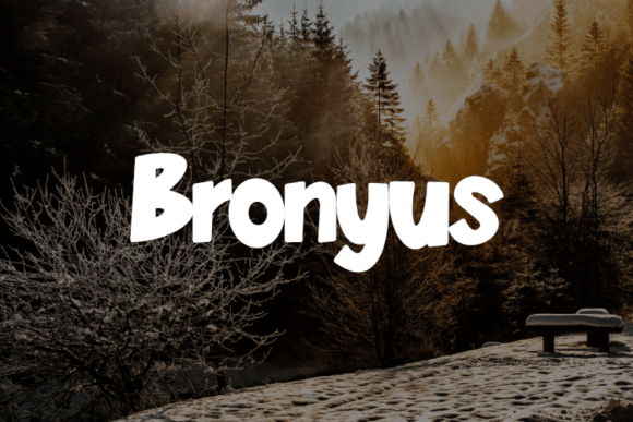 Bronyus Font: A Display Typeface That Elevates Small Business Branding