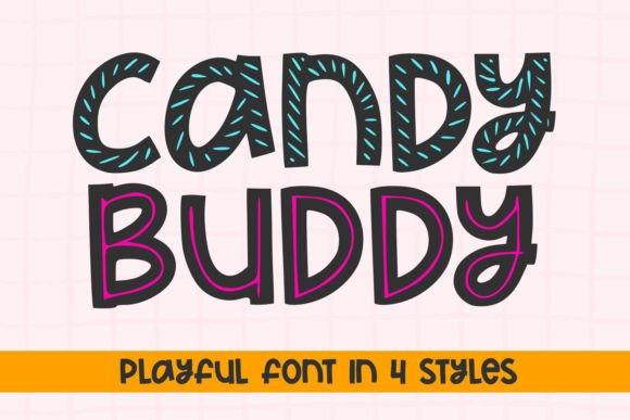 Candy Buddy: A Playful Display Font That Works on Labels and Landing Pages
