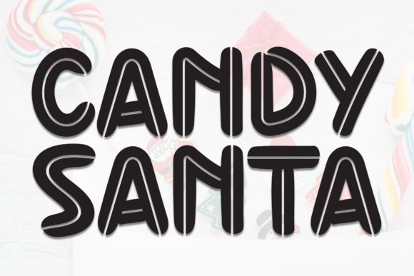 Candy Santa Font: A Festive Typeface for Small Business Branding
