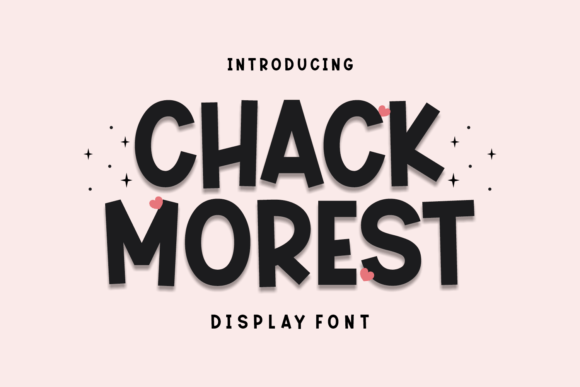 Chack Morest: A Sweet Display Font for Branding Projects