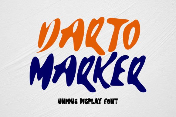 Darto Marker: A Playful Display Font for Memorable Small Business Branding