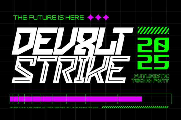 Devolt Strike: A Display Font Built for Speed and Impact