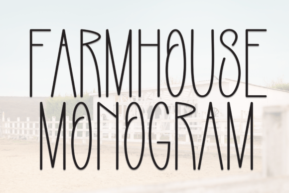 Farmhouse Monogram: A Handwritten Display Font for Campaign Design