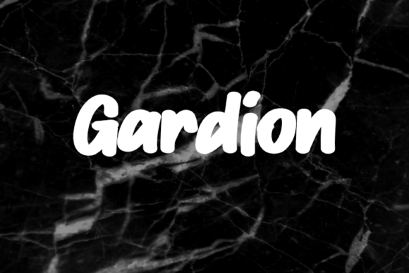 Gardion: A Display Font Made for Handmade Labels, Packaging, and Creative Products