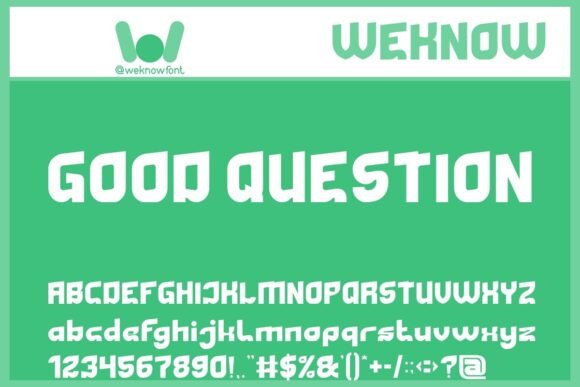 Good Question: A Display Font Worth Asking About