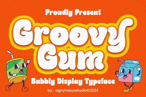 Groovy Gum Font: A Playful Display Typeface for Whimsical Branding