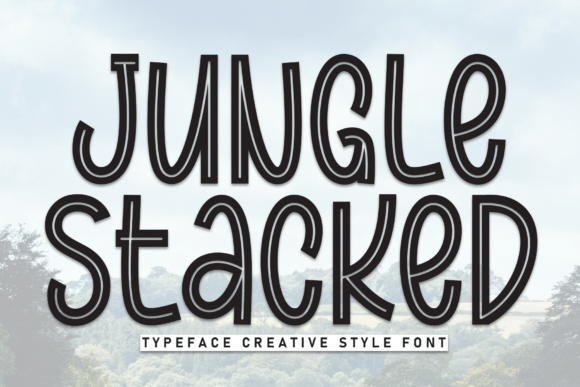 Jungle Stacked: A Playful Display Font for Small Business Branding