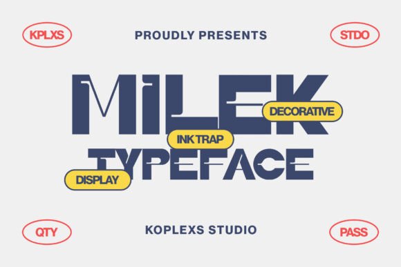 Milek Typeface: A Bold Display Font for Editorial Design
