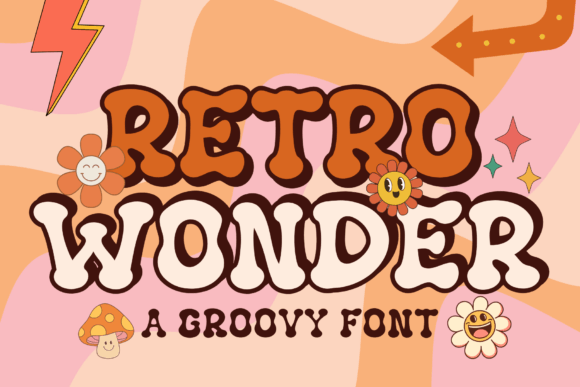 Retro Wonder: A Playful Display Font for Branding Projects