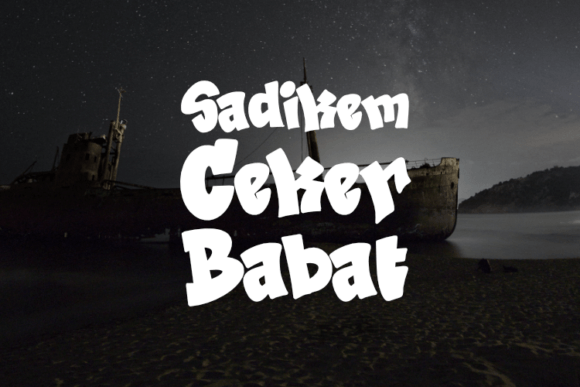Sadikem Ceker Babat: A Display Font That Elevates Campaign Visuals