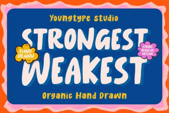 Strongest Weakest: A Hand Brush Font for Editorial Design That Balances Character and Readability