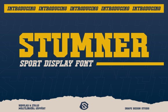 Stumner: A Bold Display Font for Editorial Design