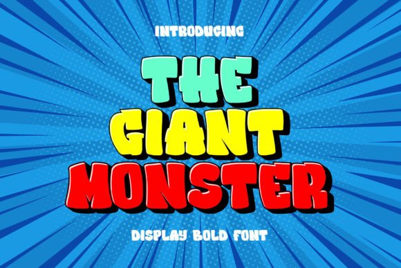 The Giant Monster Font: A Bold 3D Display Typeface for Makers