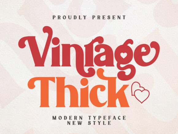 Vintage Thick: A Designer's Review of This Bold Display Font